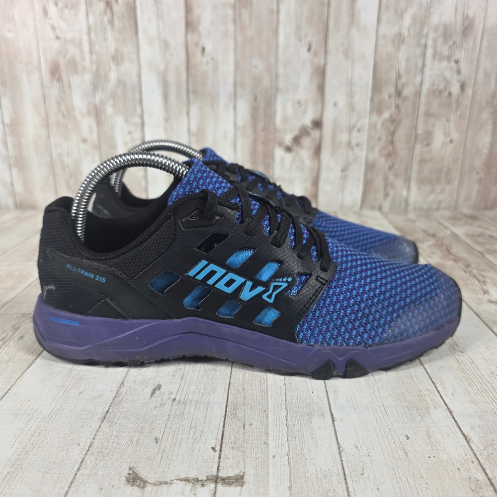 INOV8 ALL TRAIN 215 KNIT Running Training Womens‎ Size 7.5 Blue Black Purple